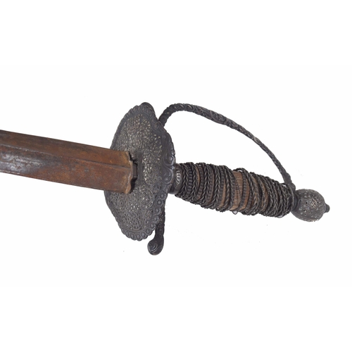 683 - 19th century rapier, the triangular sectional blade 32