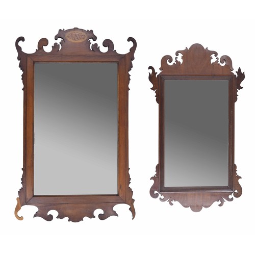 996 - Two Georgian fret carved wall mirrors, 20