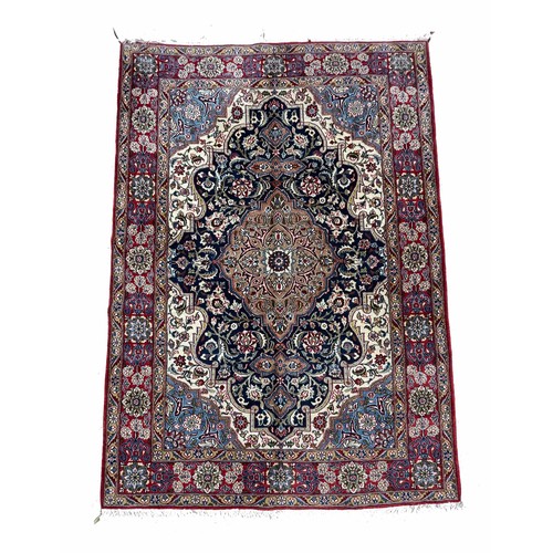 911 - Persian hand-made Qum rug, 80