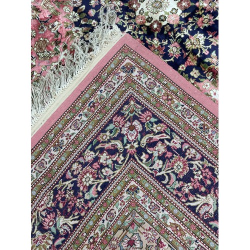 903 - Fine Persian hand-made silk Qum rug, 76