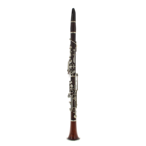 1808 - Cocuswood Clinton Model clarinet with German silver keywork, unnamed, made circa 1880, 62.5cm; also ... 