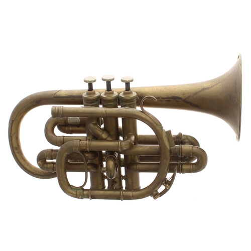 1840 - Brass cornet with three E.Daniel Patent 1881 compensating valves, signed Halari, F.Sudre, á Paris, m... 