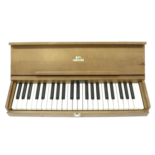 1503 - Silent practice keyboard by and signed 'Pratt, Read & Co: True Touch' circa 1920, 20