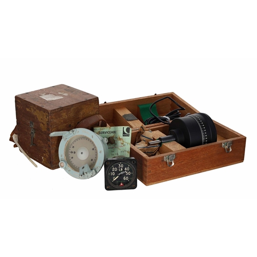 57 - Unmounted magnetic compass, stamped no.442 KCA-1602, 4