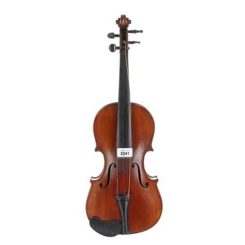 2016 - Japanese three-quarter size violin labelled Japanese Copy of Stradivarius Model..., 13 1/4