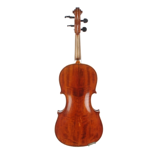 2016 - Japanese three-quarter size violin labelled Japanese Copy of Stradivarius Model..., 13 1/4