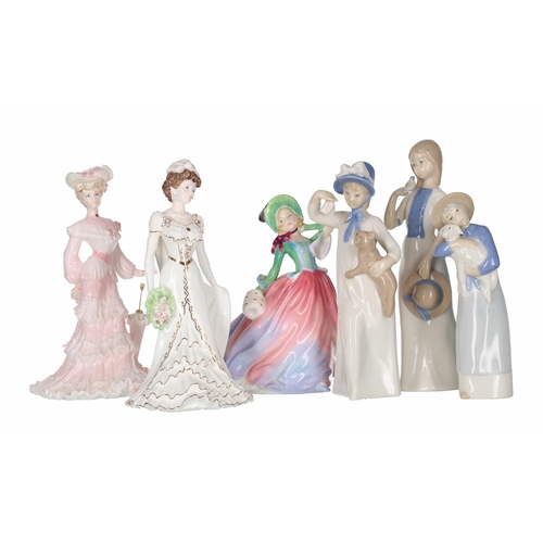 38 - Coalport La Belle Epoque - Lady Alice at The Royal Garden Party, porcelain figure limited edition no... 