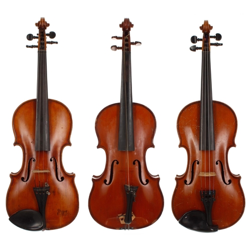 2001 - Three-quarter size German violin circa 1930, 13 5/16