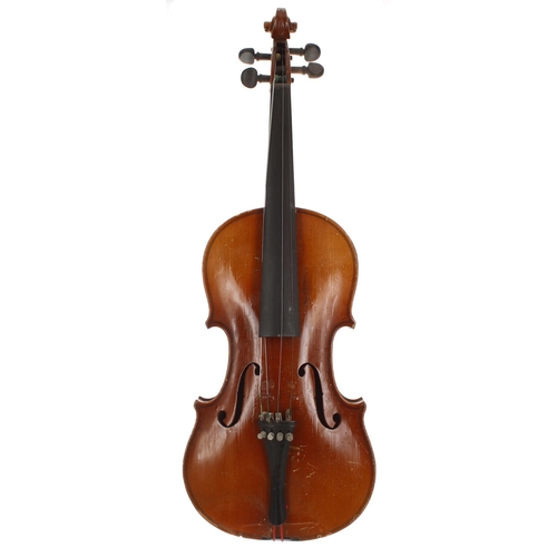 2009 - Maidstone full size violin; also three other full size violins and a three-quarter size violin (5)... 