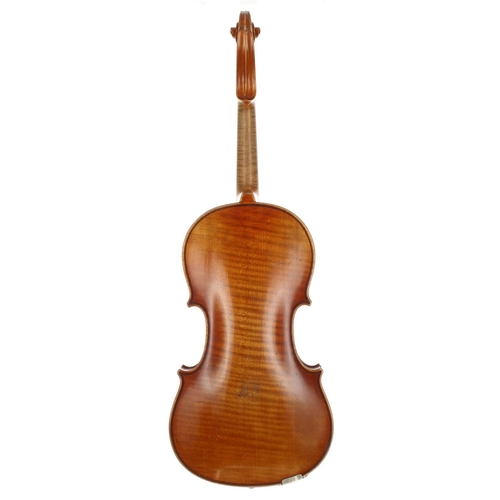 2012 - Good early 20th century German violin, 14 3/16