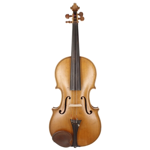 2412 - Good Scottish violin by and labelled Alexander Macvean, Avoch, June 22nd 1911, the one piece back of... 