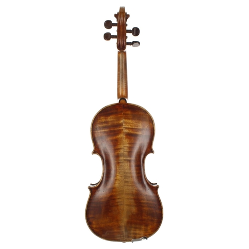 2414 - Interesting late 18th/early 19th century German violin labelled Carolus Ferdinandus Landolphus..., t... 