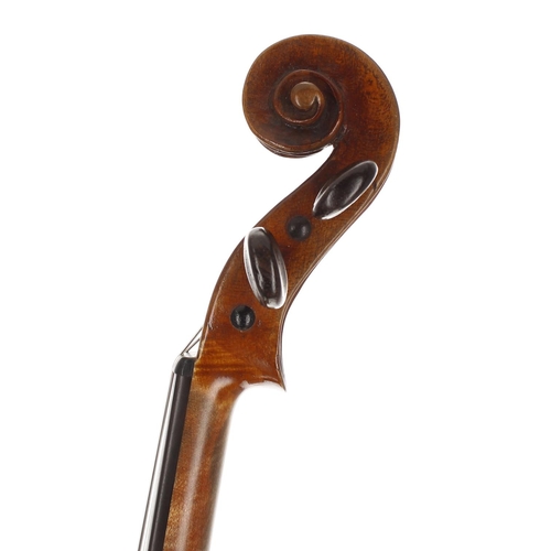 2414 - Interesting late 18th/early 19th century German violin labelled Carolus Ferdinandus Landolphus..., t... 