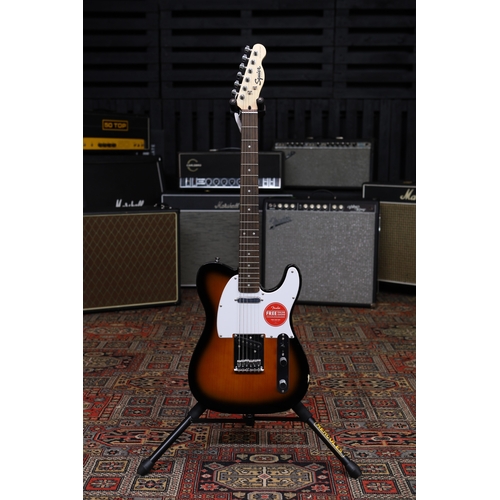 633 - 2022 Squier by Fender Bullet Telecaster electric guitar, sunburst finish, original shipping box (new... 