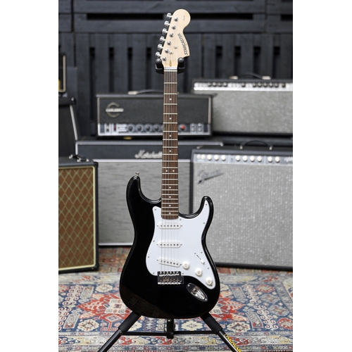 634 - Starcaster by Fender Strat electric guitar, black finish, with original box and packaging (new/B sto... 