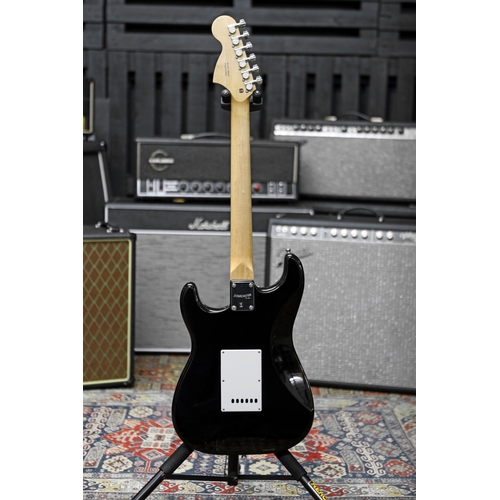 634 - Starcaster by Fender Strat electric guitar, black finish, with original box and packaging (new/B sto... 