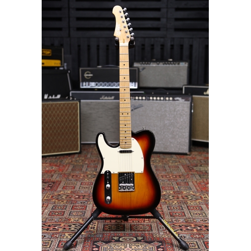 663 - Jet Guitars JT-300 left-handed electric guitar, sunburst finish with several small impact blemishes ... 