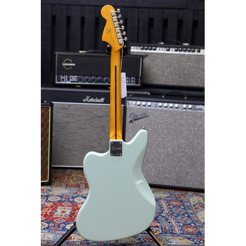 613 - 2023 Squier by Fender Classic Vibe 70s Jaguar electric guitar, surf green finish (small impact blemi... 