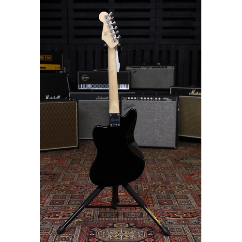 614 - 2022 Squier by Fender Mini Jazzmaster HH electric guitar, black finish, with original box and packag... 