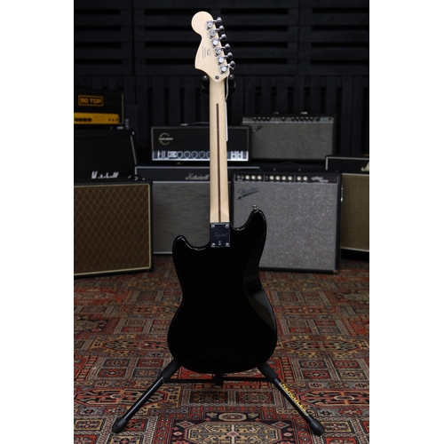 622 - 2019 Squier by Fender Bullet Mustang HH electric guitar, black finish, with original box and packagi... 