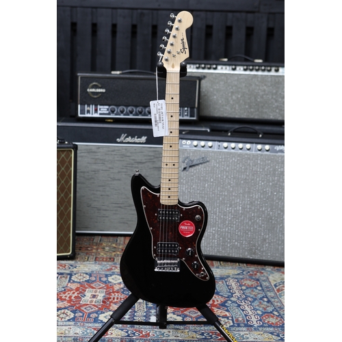 624 - 2022 Squier by Fender Mini Jazzmaster HH electric guitar, black finish, with original box and packag... 