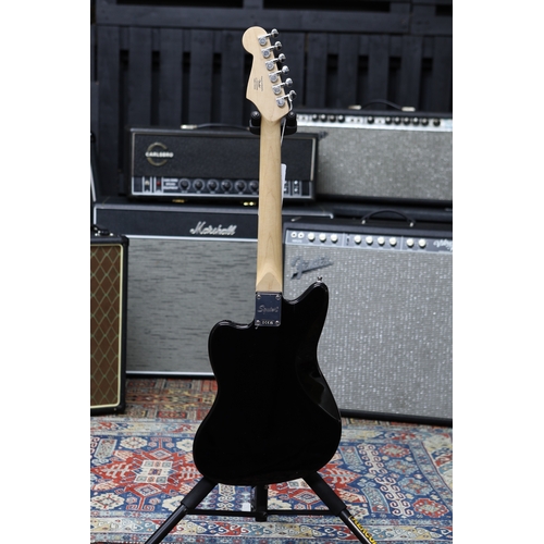 624 - 2022 Squier by Fender Mini Jazzmaster HH electric guitar, black finish, with original box and packag... 