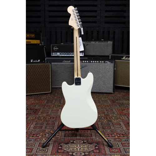 627 - 2021 Squier by Fender Limited Edition Bullet Mustang electric guitar, Olympic white finish, with ori... 