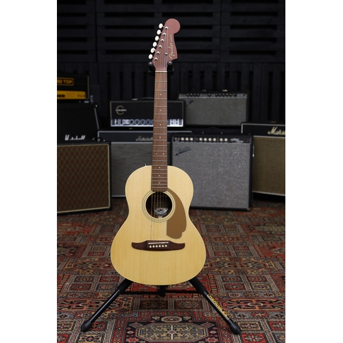 609 - 2022 Fender California Series Sonoran Mini acoustic guitar, natural finish, with gig bag and shippin... 