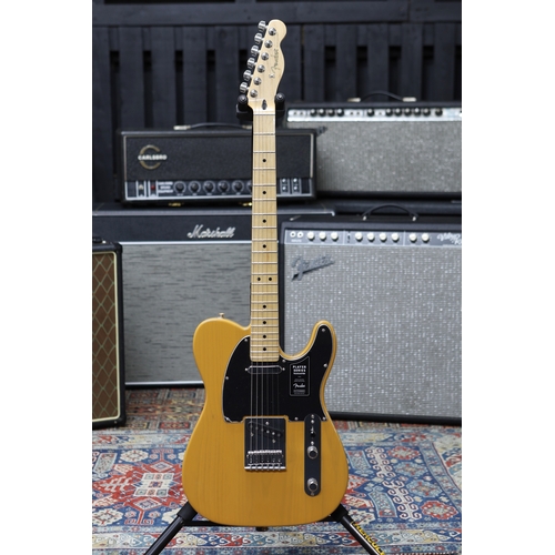 604 - 2022 Fender Player Series Telecaster electric guitar, made in Mexico, butterscotch finish, with orig... 