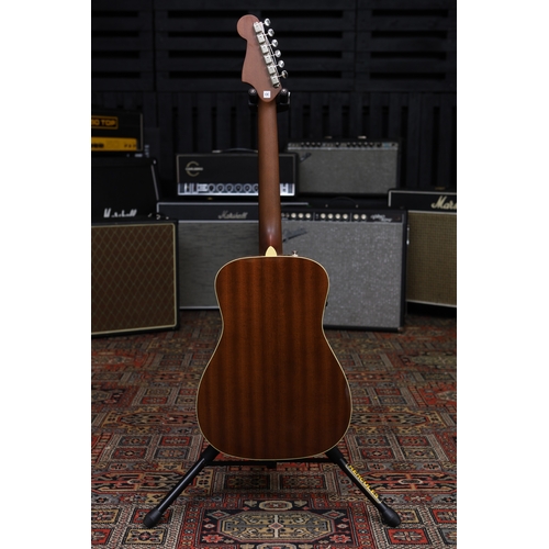 607 - Fender California Series Malibu Player acoustic guitar, sunburst finish, with original box (new/B st... 