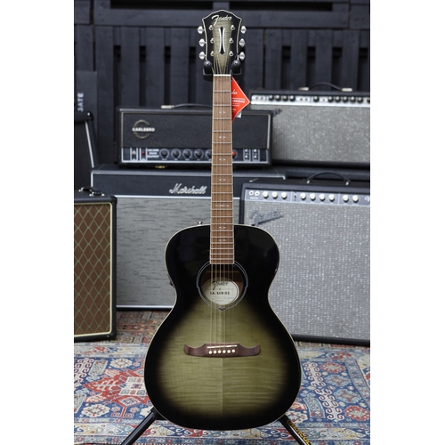 605 - 2021 Fender FA Series FA-235E Concert Moonlight Burst acoustic guitar, with original box and packagi... 