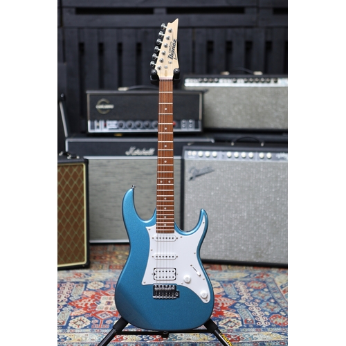 644 - 2021 Ibanez GRX40-MLB electric guitar, metallic blue finish, boxed (new/B stock)*Please note: this l... 