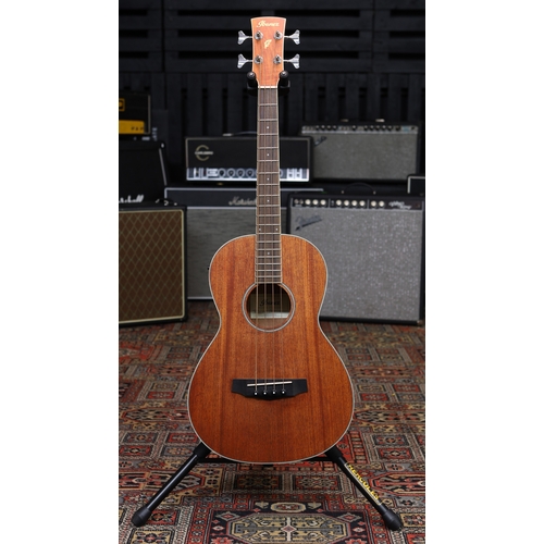 650 - Ibanez PNB14E-OPN electro-acoustic bass guitar, natural finish, boxed (new/B stock)*Please note: thi... 