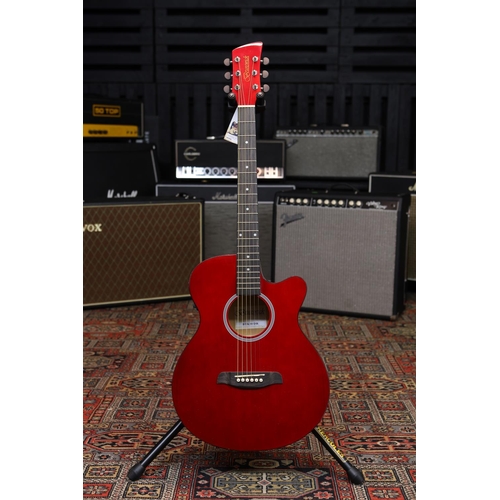 692 - Brunswick BTK30DR acoustic guitar, red finish, boxed (new/B stock)*Please note: this lot is subject ... 