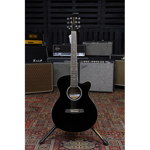 693 - Brunswick BTK30BK acoustic guitar, black finish, boxed (new/B stock)*Please note: this lot is subjec... 