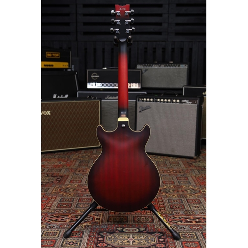 658 - 2021 Ibanez Artcore AM53-SRF semi-hollow body electric guitar, satin red burst finish, boxed (new/B ... 