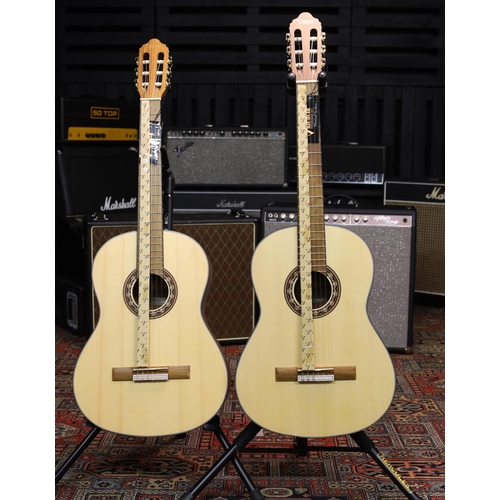 707 - Two Valencia VC304 nylon string guitars; together with a José Ferrer Estudiante classical guitar, bo... 