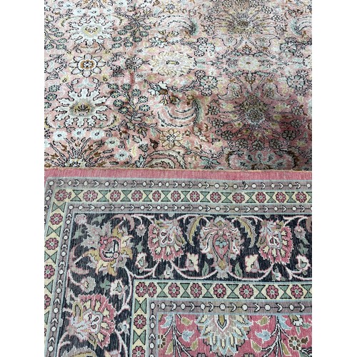 754 - Persian silk hand-made Tabriz carpet, 120