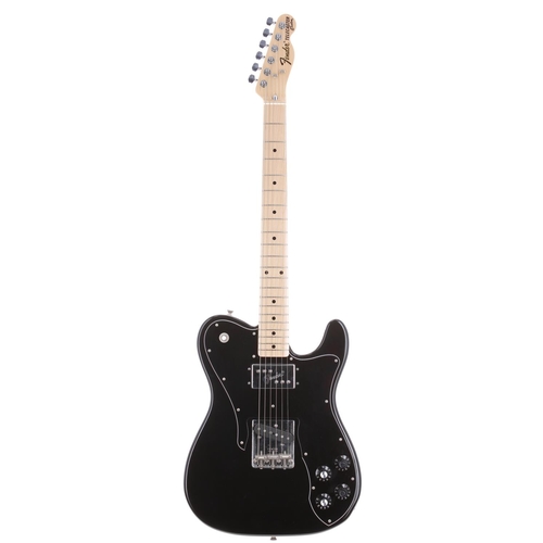 1 - Fender Telecaster Custom TC-72 electric guitar, crafted in Japan (2006-2008); Body: black gloss fini... 