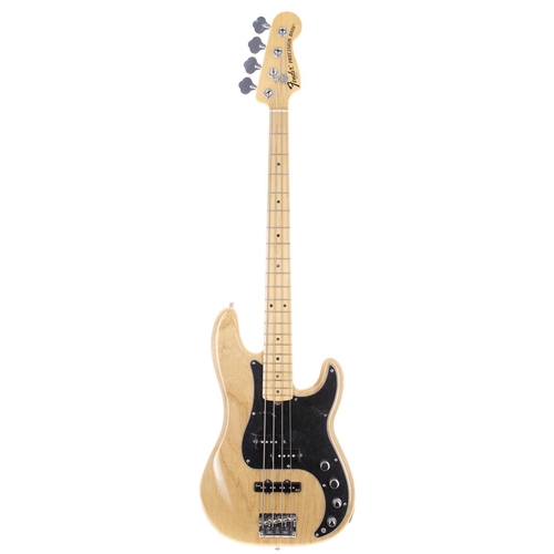 2 - 2014 Fender American Deluxe Precision Bass guitar, made in USA; Body: natural gloss finish; Neck: ma... 