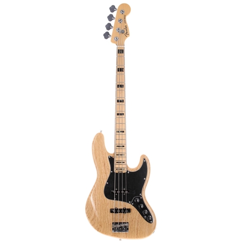 7 - 2016 Fender American Elite Jazz Bass guitar, made in USA; Body: natural finish; Neck: maple; Fretboa... 