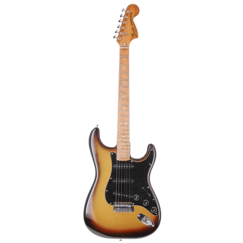 11 - 1980 Fender Stratocaster electric guitar, made in USA; Body: refinished three-tone sunburst metallic... 