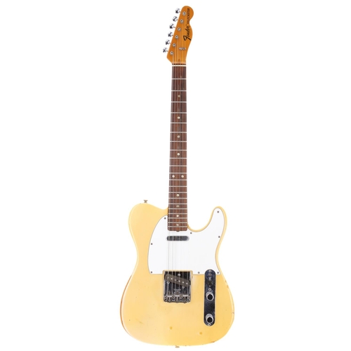 21 - 1971 Fender Telecaster electric guitar, made in USA; Body: blonde finish, finish loss to edge at arm... 