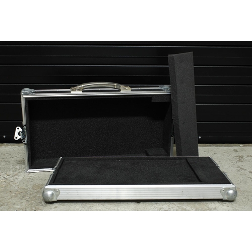 558 - The Script - heavy duty Swan Flight pedal board flight case, bearing 'The Script' cargo label*Redund... 