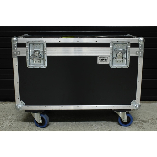 561 - The Script - heavy duty multi-compartment flight case on wheels, 61cm high, 81cm wide, 36cm deep*Red... 