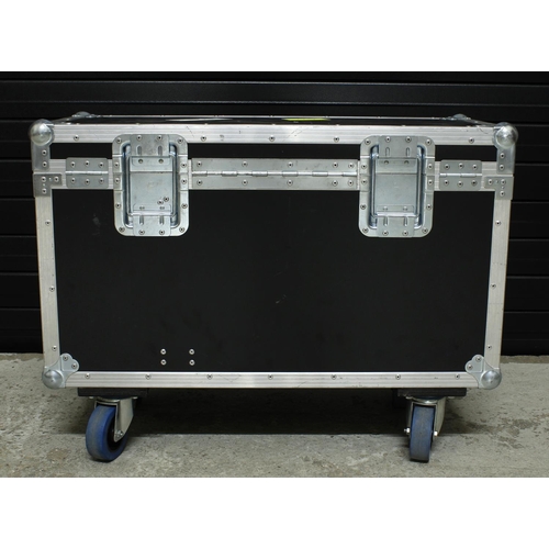 561 - The Script - heavy duty multi-compartment flight case on wheels, 61cm high, 81cm wide, 36cm deep*Red... 