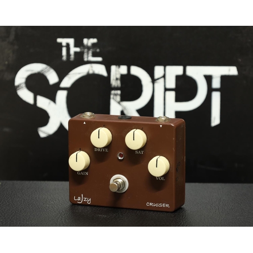 525 - The Script - Lazy J Cruiser Overdrive guitar pedal*Redundant equipment, used on various tours by Iri... 