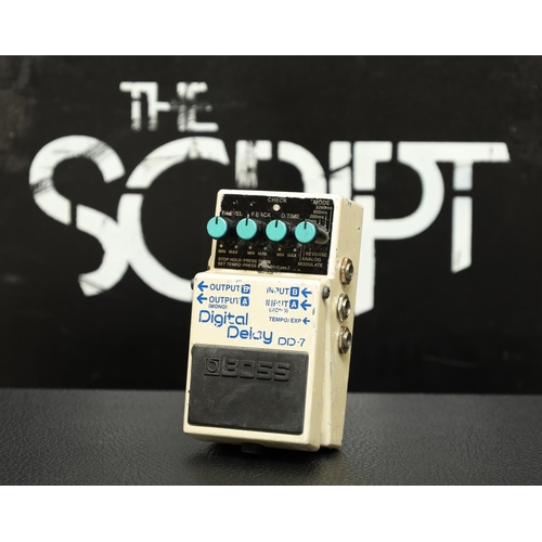 524 - The Script - Boss DD-7 Digital Delay guitar pedal*Redundant equipment, used on various tours by Iris... 