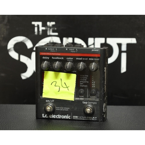 542 - The Script - TC Electronic ND-1 Nova Delay digital delay guitar pedal*Redundant equipment, used on v... 