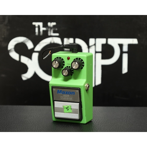 530 - The Script - Maxon OD-9 Overdrive guitar pedal*Redundant equipment, used on various tours by Irish r... 